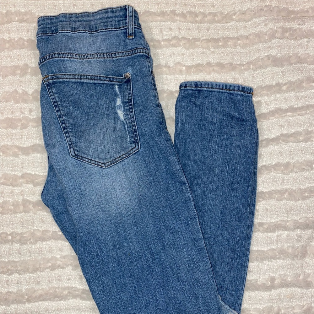 H&M Divided Extremely Distressed Skinny Jeans
